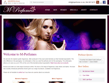 Tablet Screenshot of mperfumes.co.za